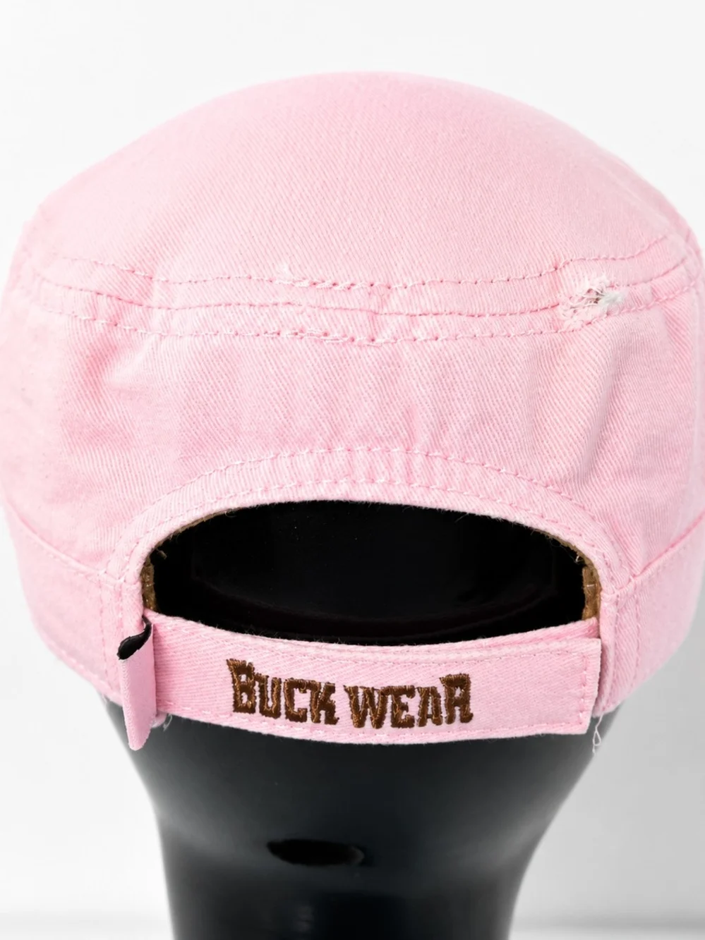 Buck Wear Pink Femme Fatale Deer Skull Distressed Cadet Military Cap One Size